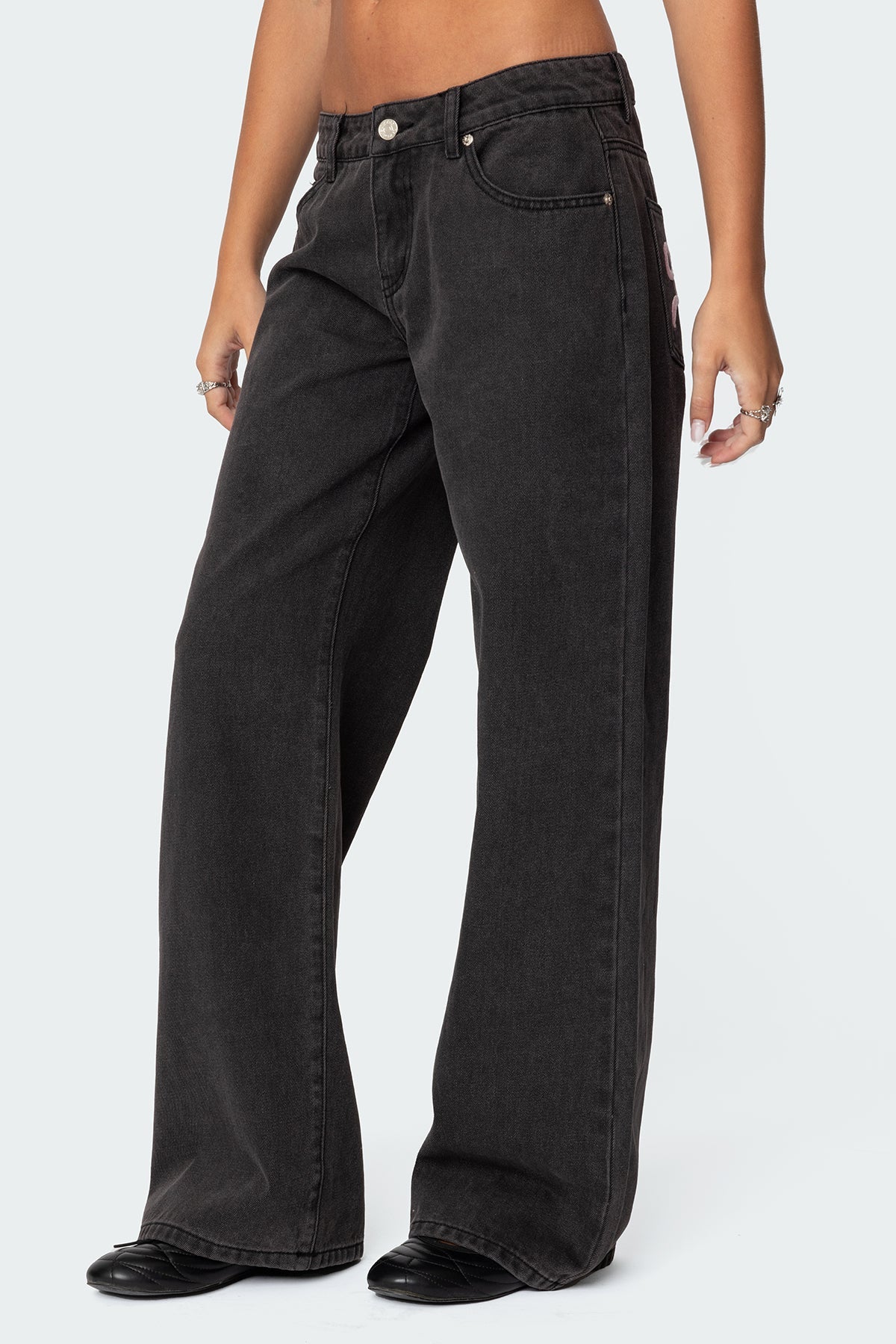 Bow Pocket Relaxed Jeans - Edel Essential