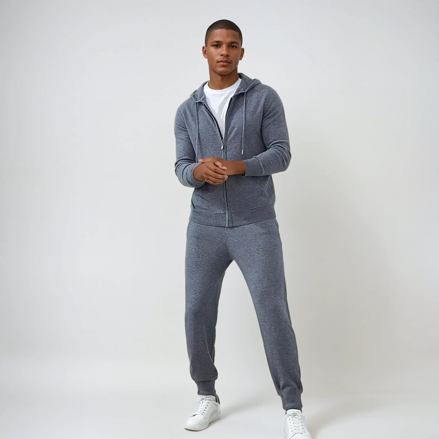 Refined Cashmere Trousers – Dark Grey - Edel Essential