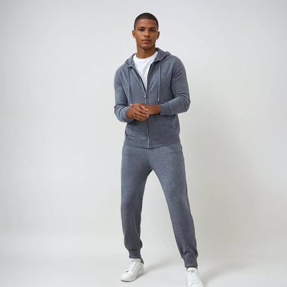 Refined Cashmere Trousers – Dark Grey - Edel Essential