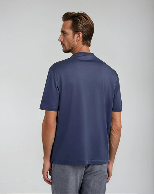 Signature Supima T-shirt – Intense Blue - Edel Essential