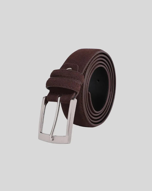 Suede Belt - Dark Brown - Edel Essential