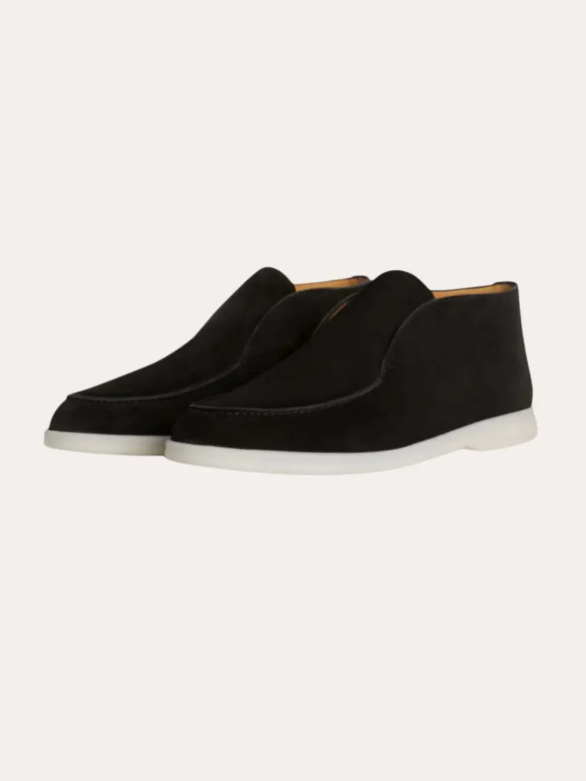 Suede City Loafers - Deep Black - Edel Essential
