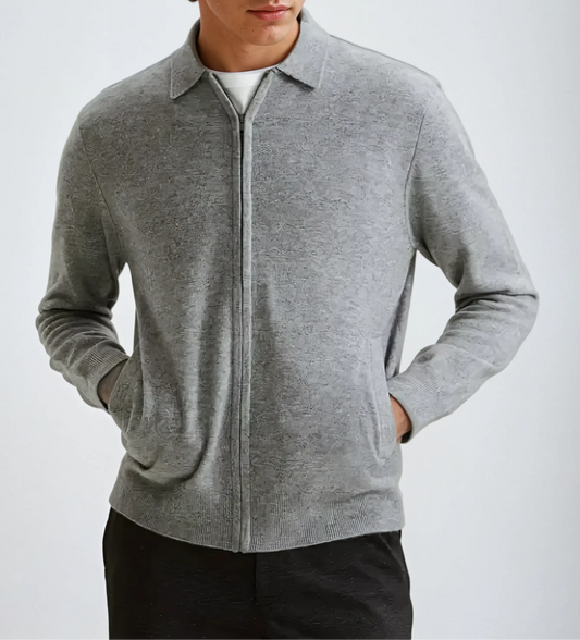 Cashmere Grey Coat - Edel Essential