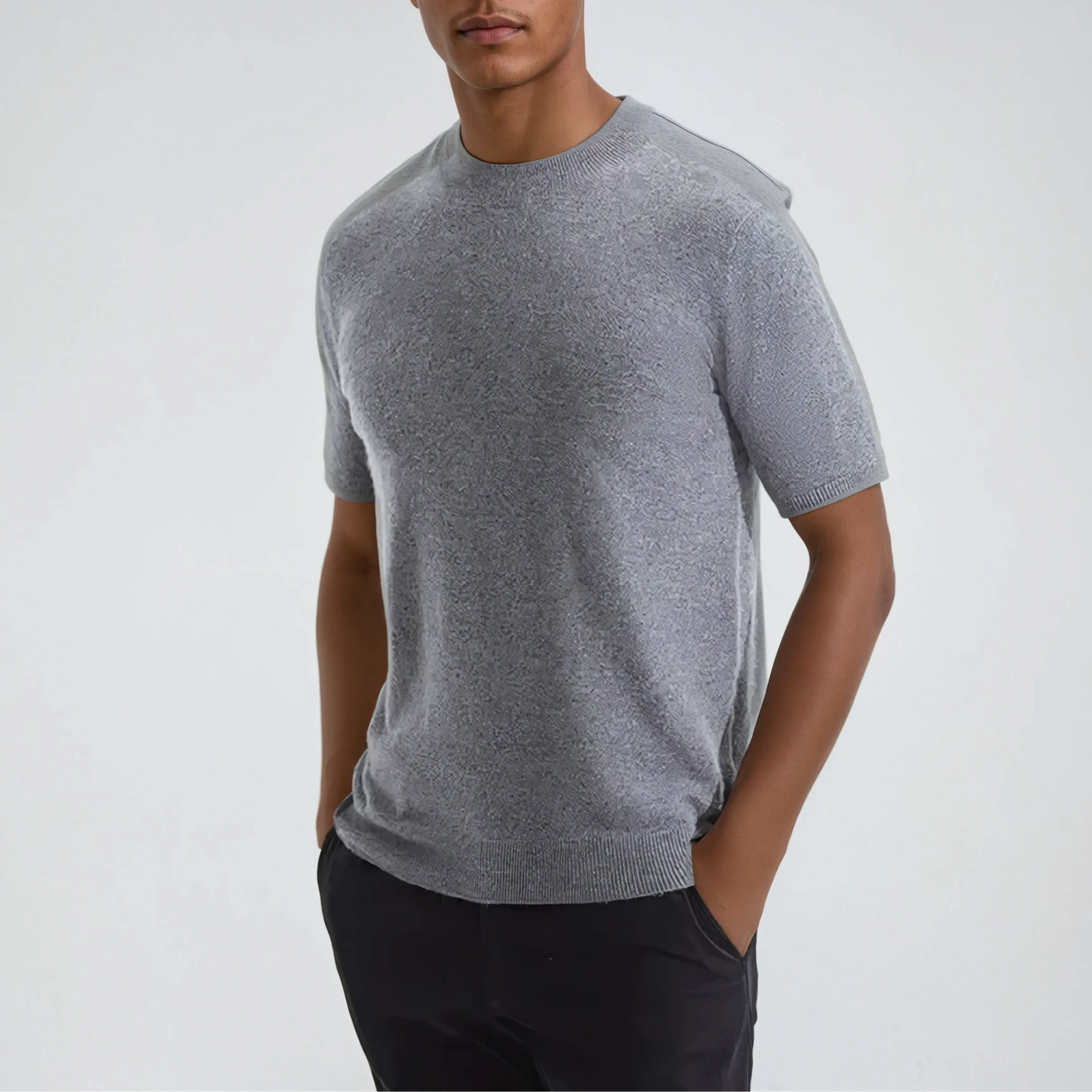 Cashwool T-shirt Grey - Edel Essential