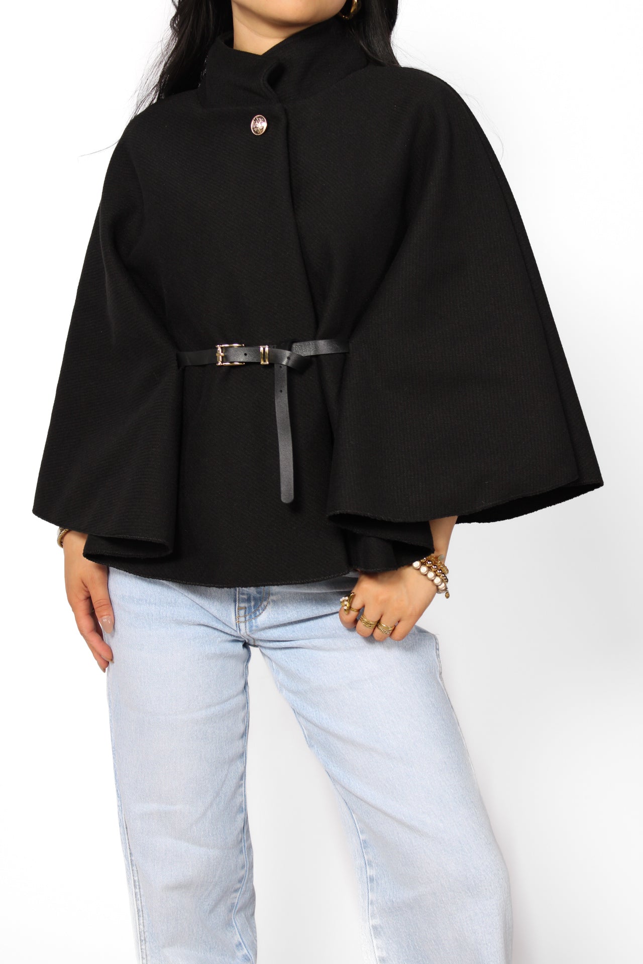 Nova Belted Cape Poncho