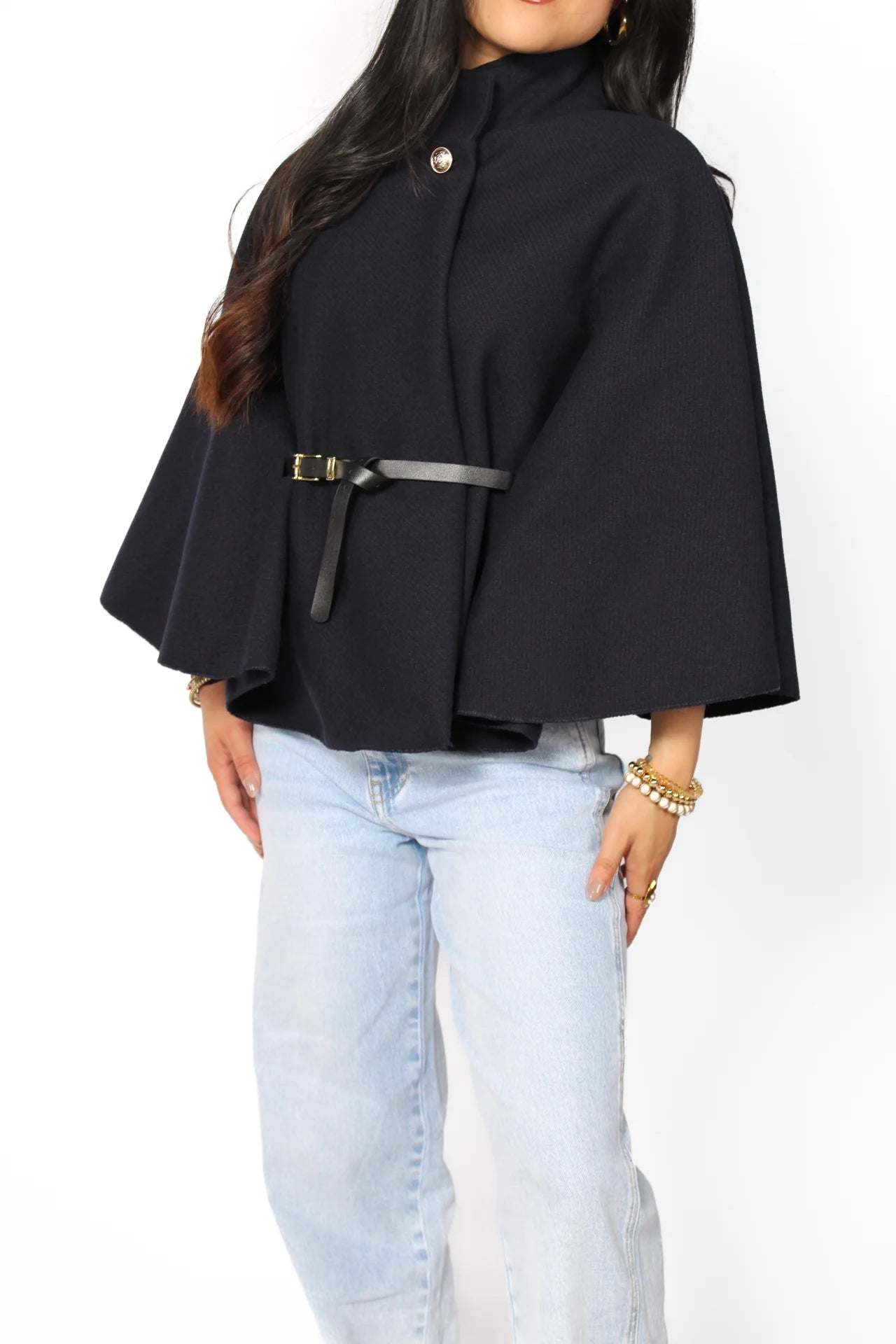 Nova Belted Cape Poncho