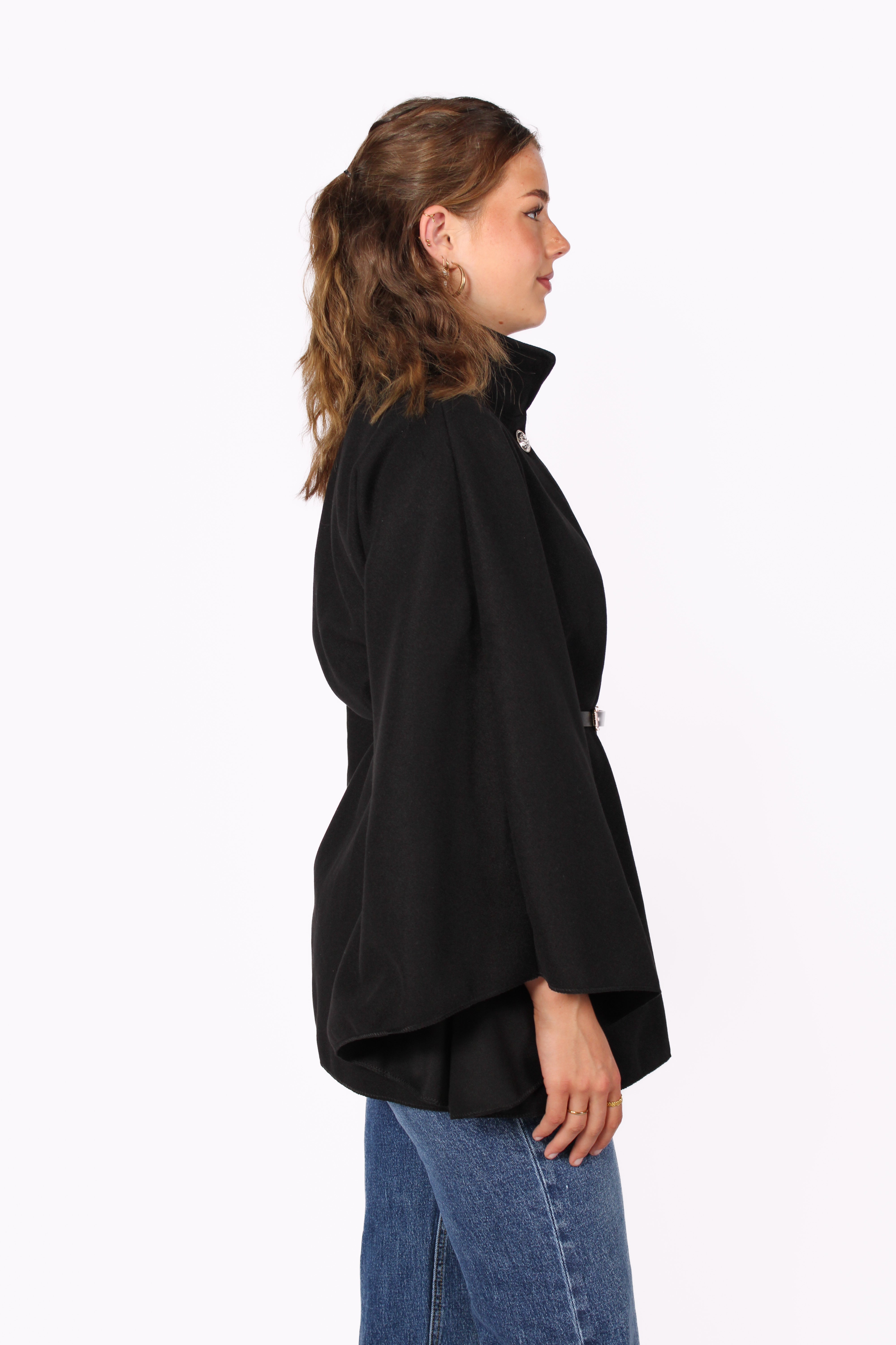 Freya Belted Cape Poncho