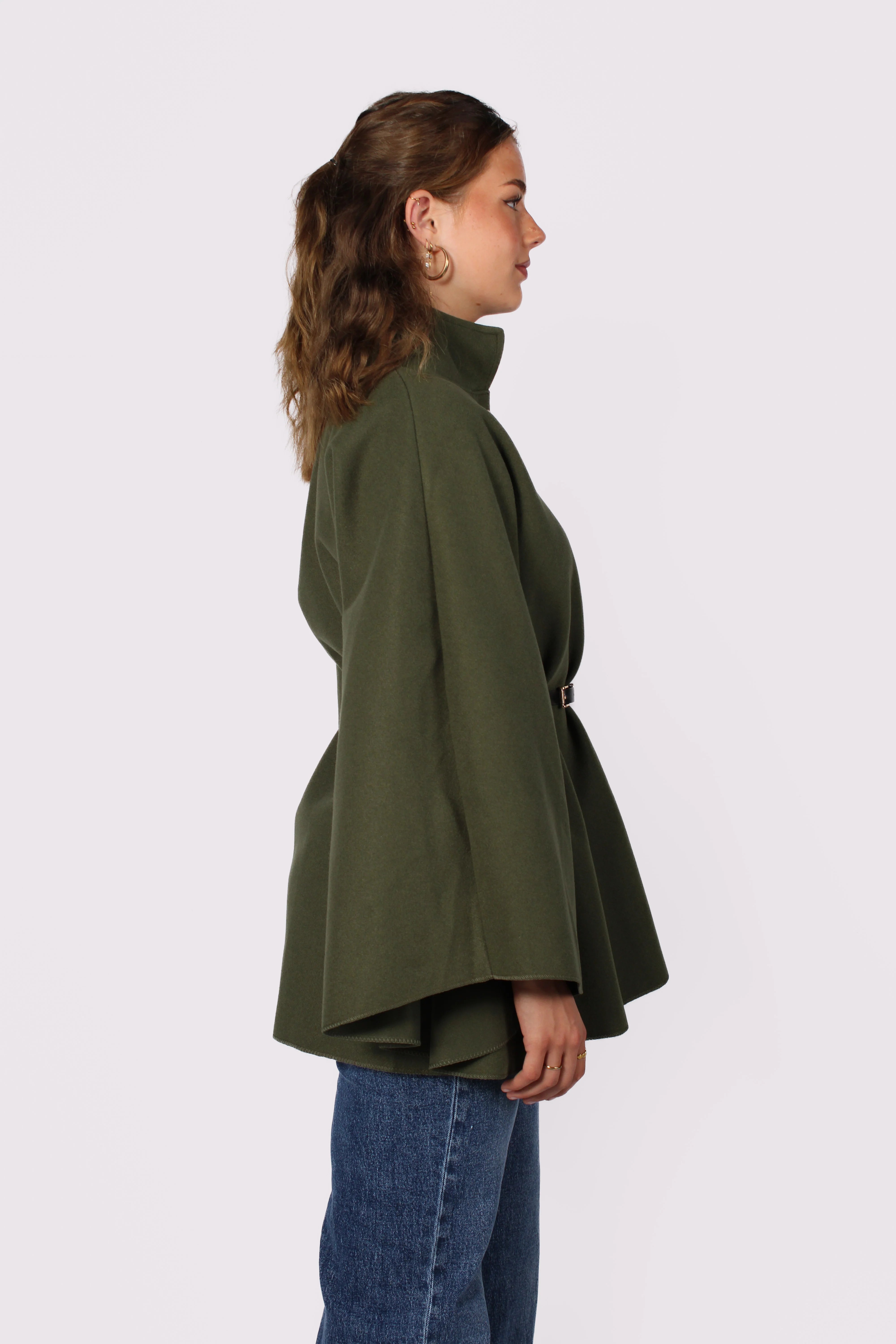 Freya Belted Cape Poncho