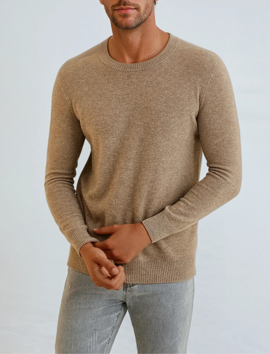 Signature Cashmere Sweater - Sable Khaki - Edel Essential
