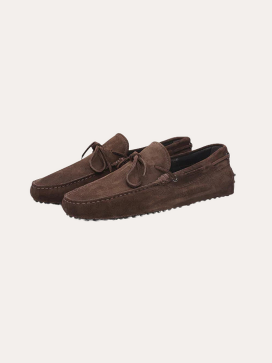 Suede Moccasins - Dark Brown - Edel Essential