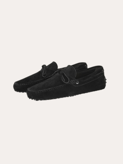 Suede Moccasins - Black - Edel Essential
