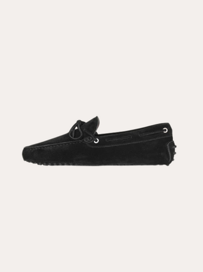 Suede Moccasins - Black - Edel Essential