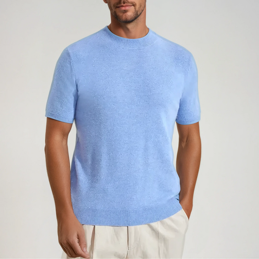 Cashwool T-shirt Light Blue - Edel Essential