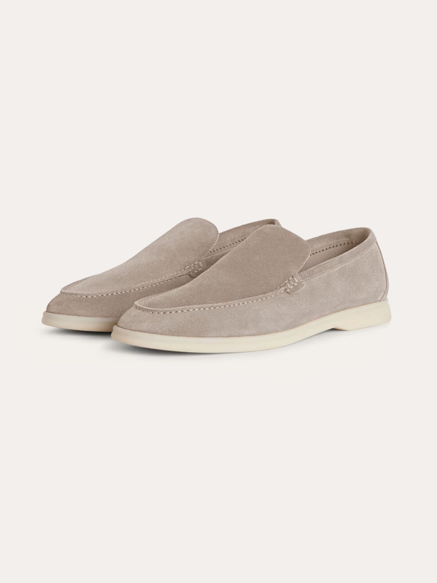 Refined Suede Loafers – Beige Sable - Edel Essential