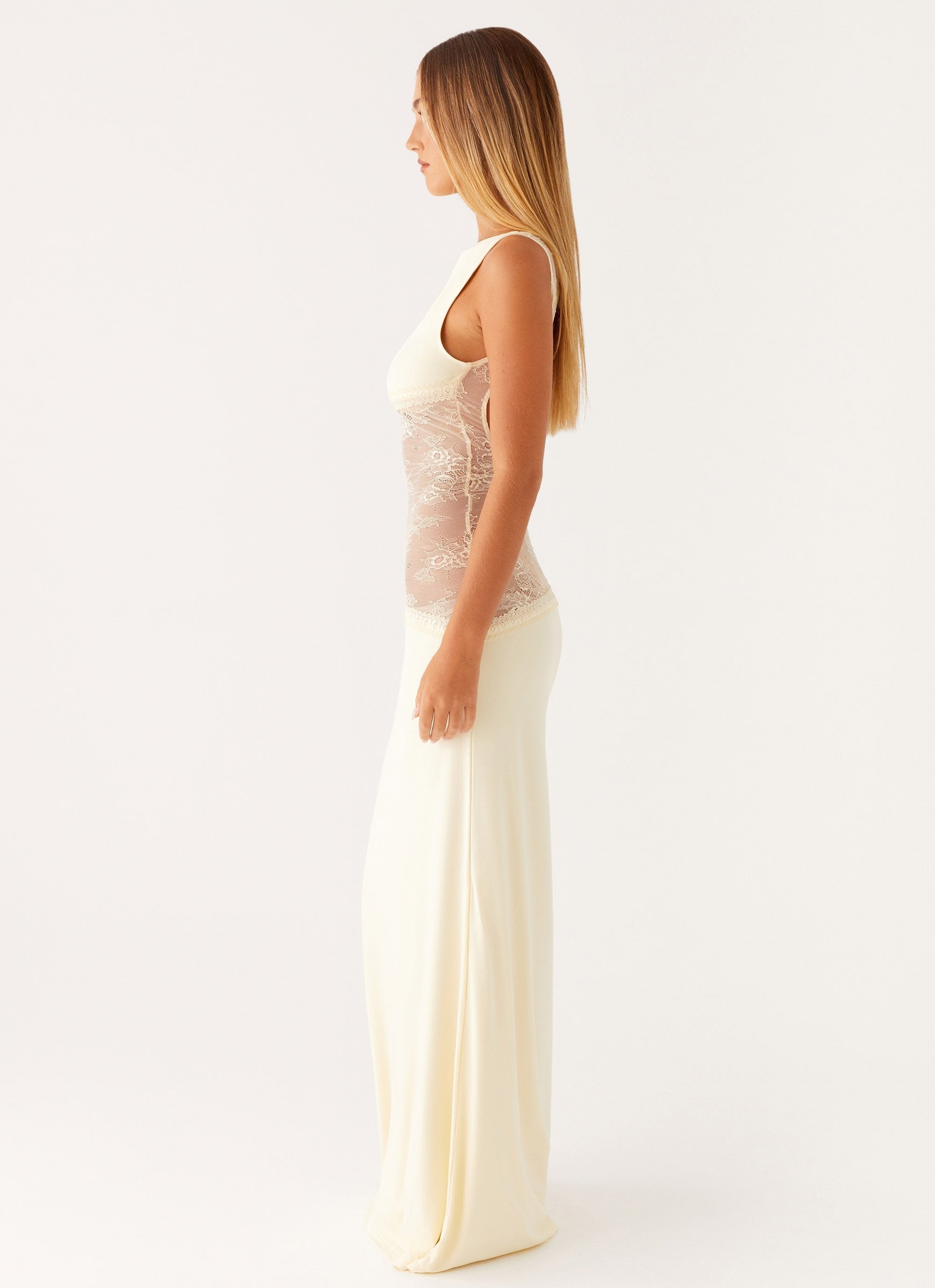 Lace waist maxi dress - Edel Essential