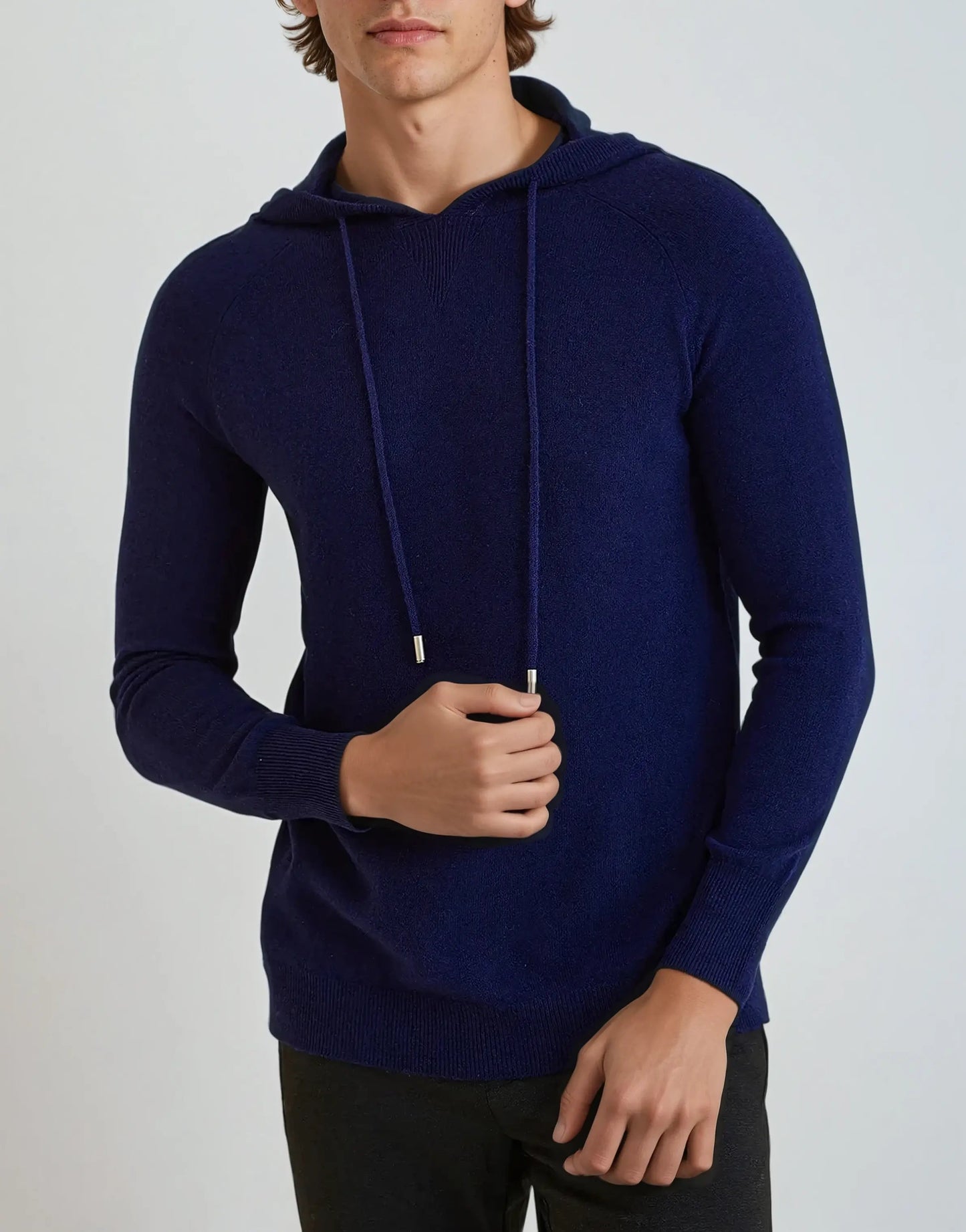 Essential Cashmere Hoodie - Navy Blue - Edel Essential