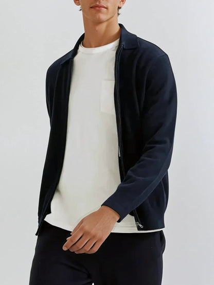Cashmere Jacket Marine Blue - Edel Essential