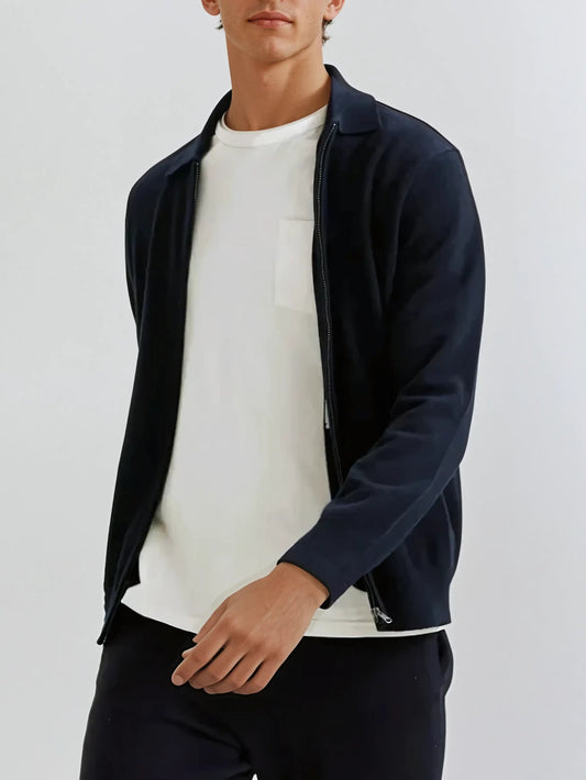 Cashmere Jacket Marine Blue - Edel Essential