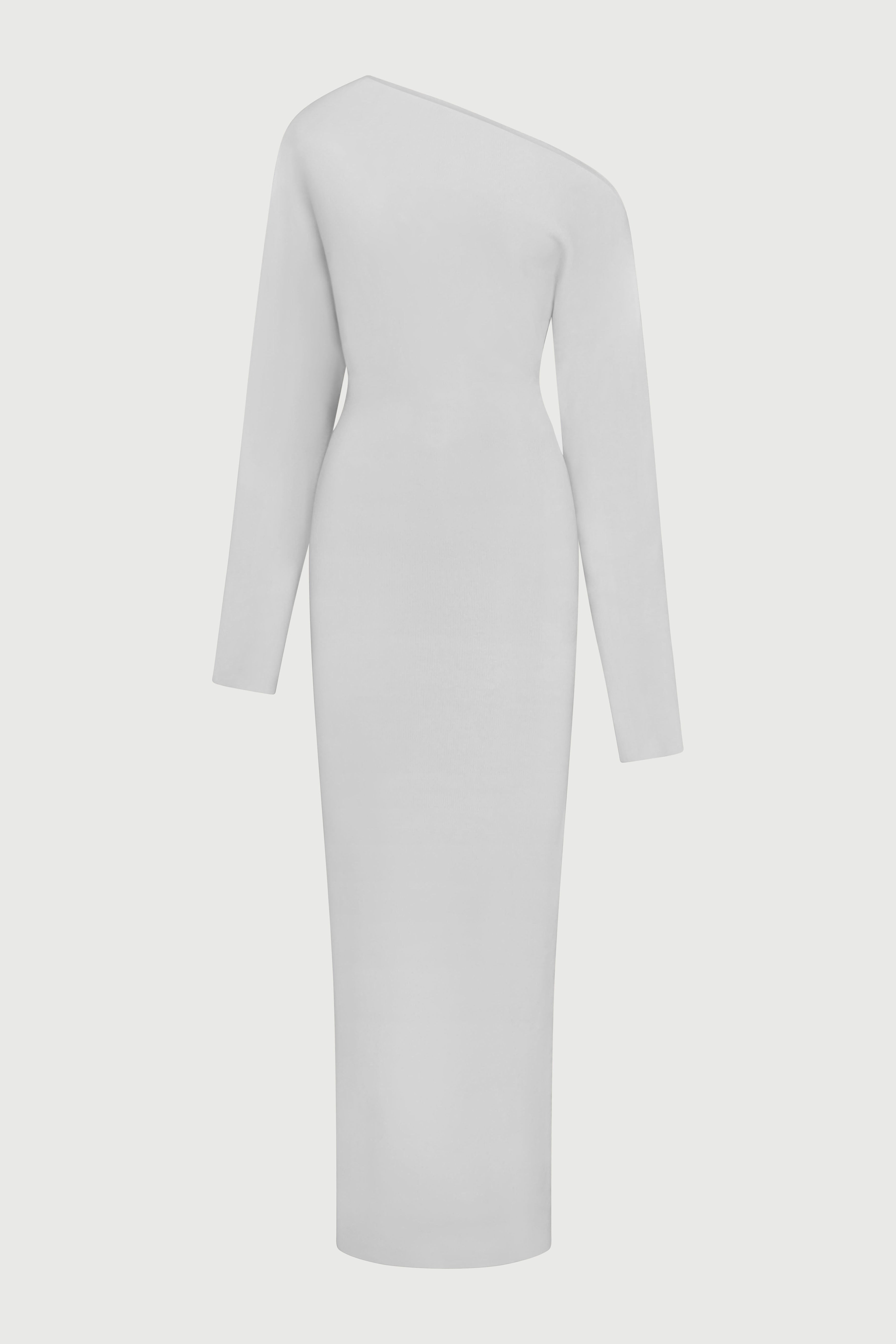 Knit Off-Shoulder Sweater Maxi Dress - Edel Essential