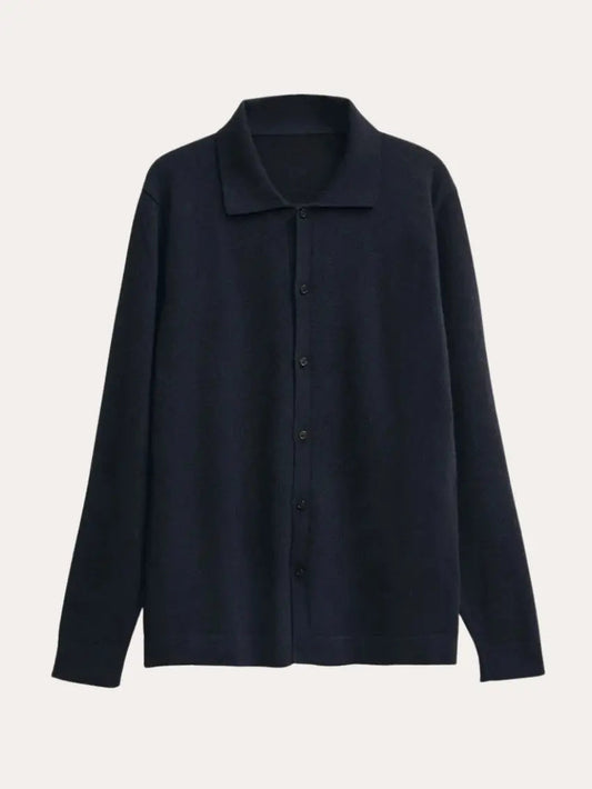 Cashwool Shirt Navy Blue - Edel Essential