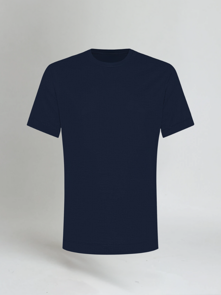 Signature Supima T-shirt – Navy Blue - Edel Essential