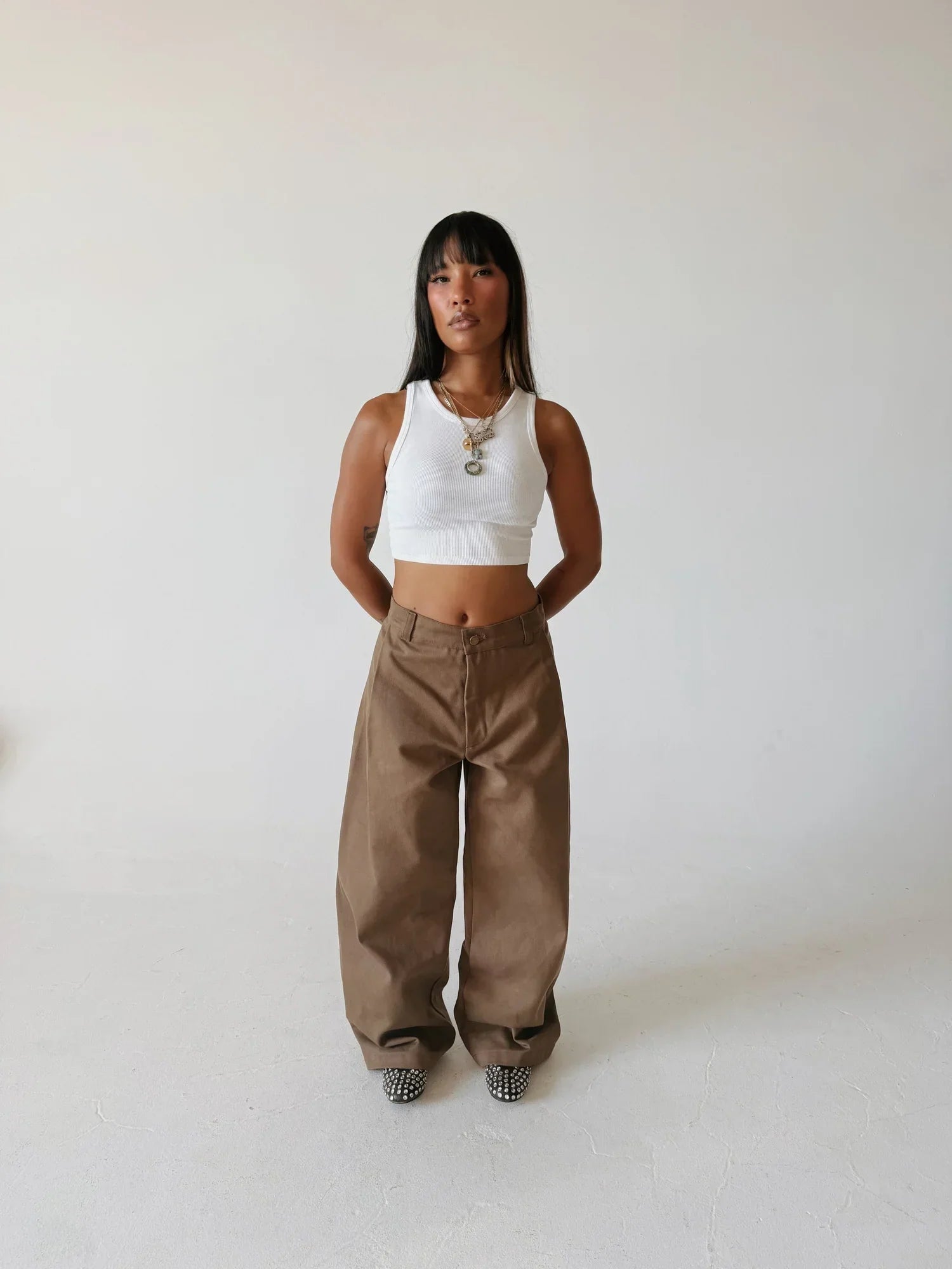 Double Pleated Trousers - Edel Essential