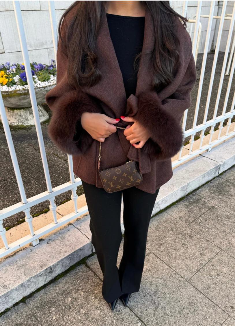 Belted Trench With Fur - Edel Essential