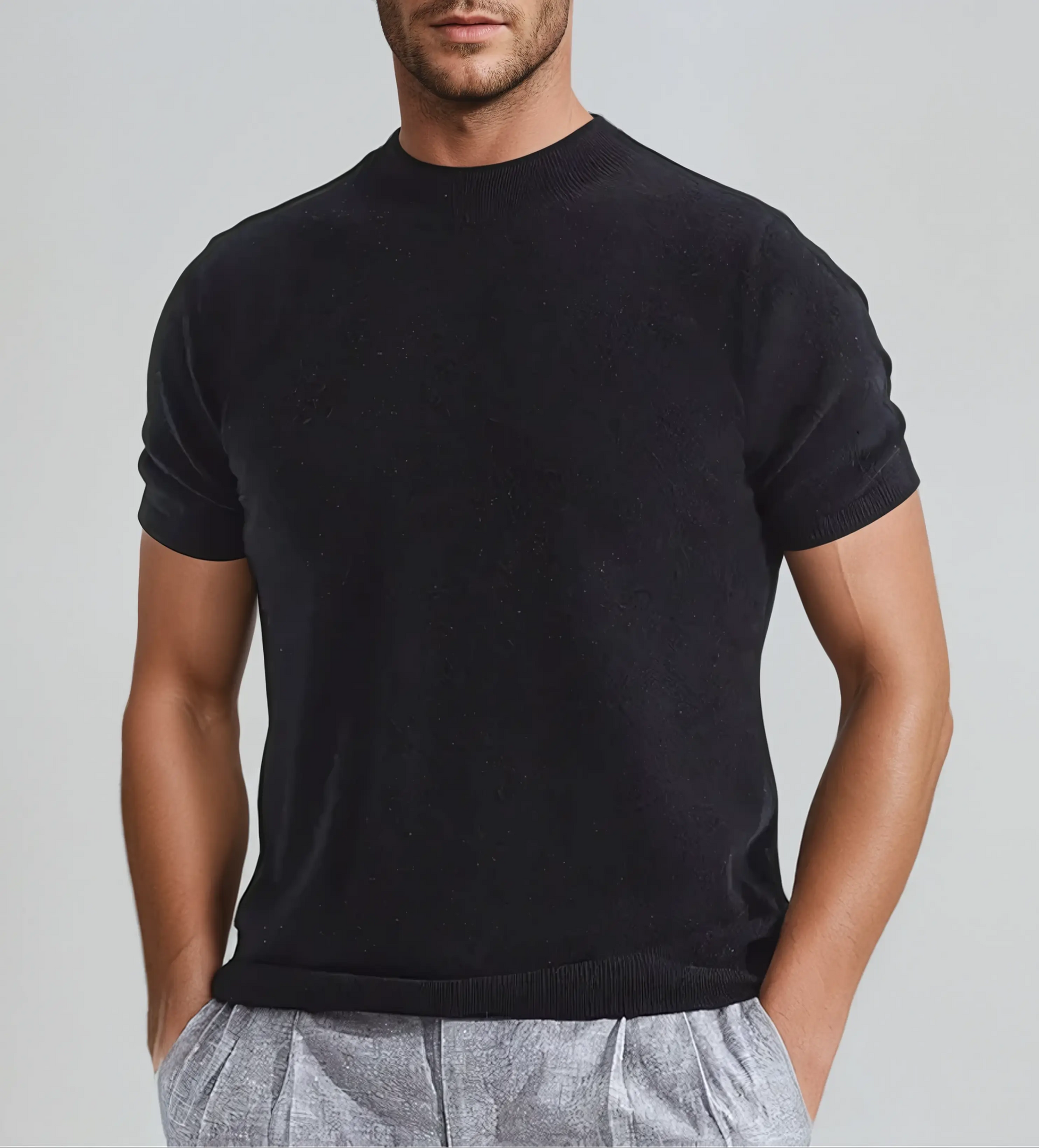 Cashwool T-shirt Black - Edel Essential