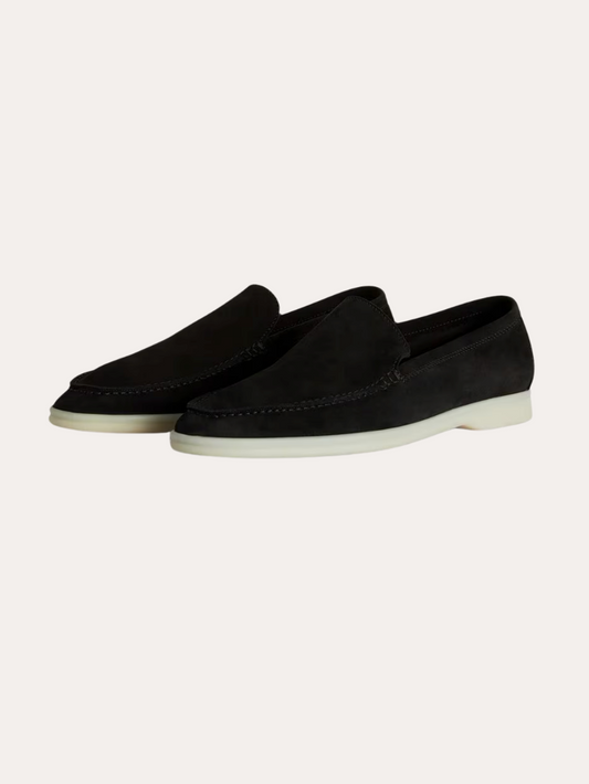 Refined Suede Loafers – Black - Edel Essential