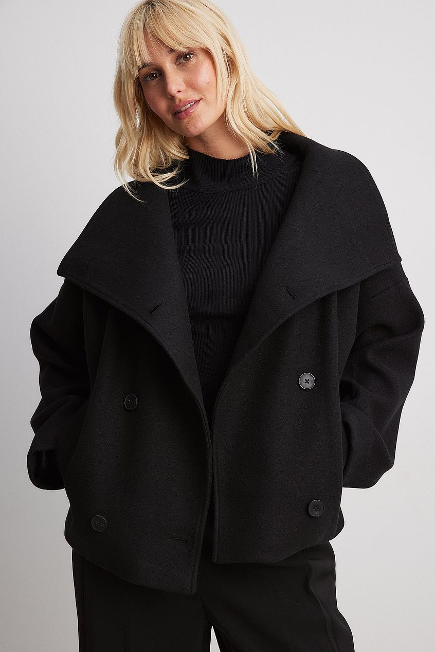 Double-breasted short coat - Edel Essential