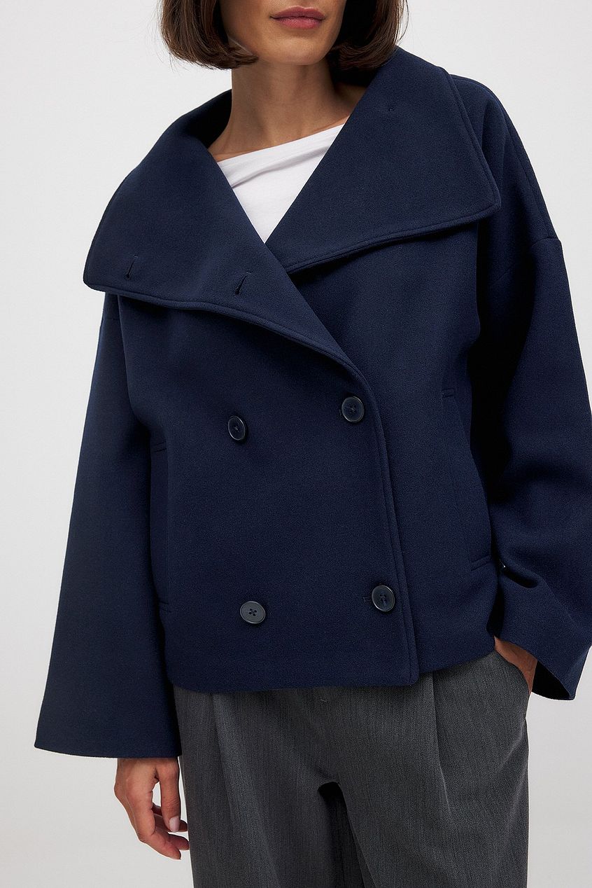 Double-breasted short coat - Edel Essential