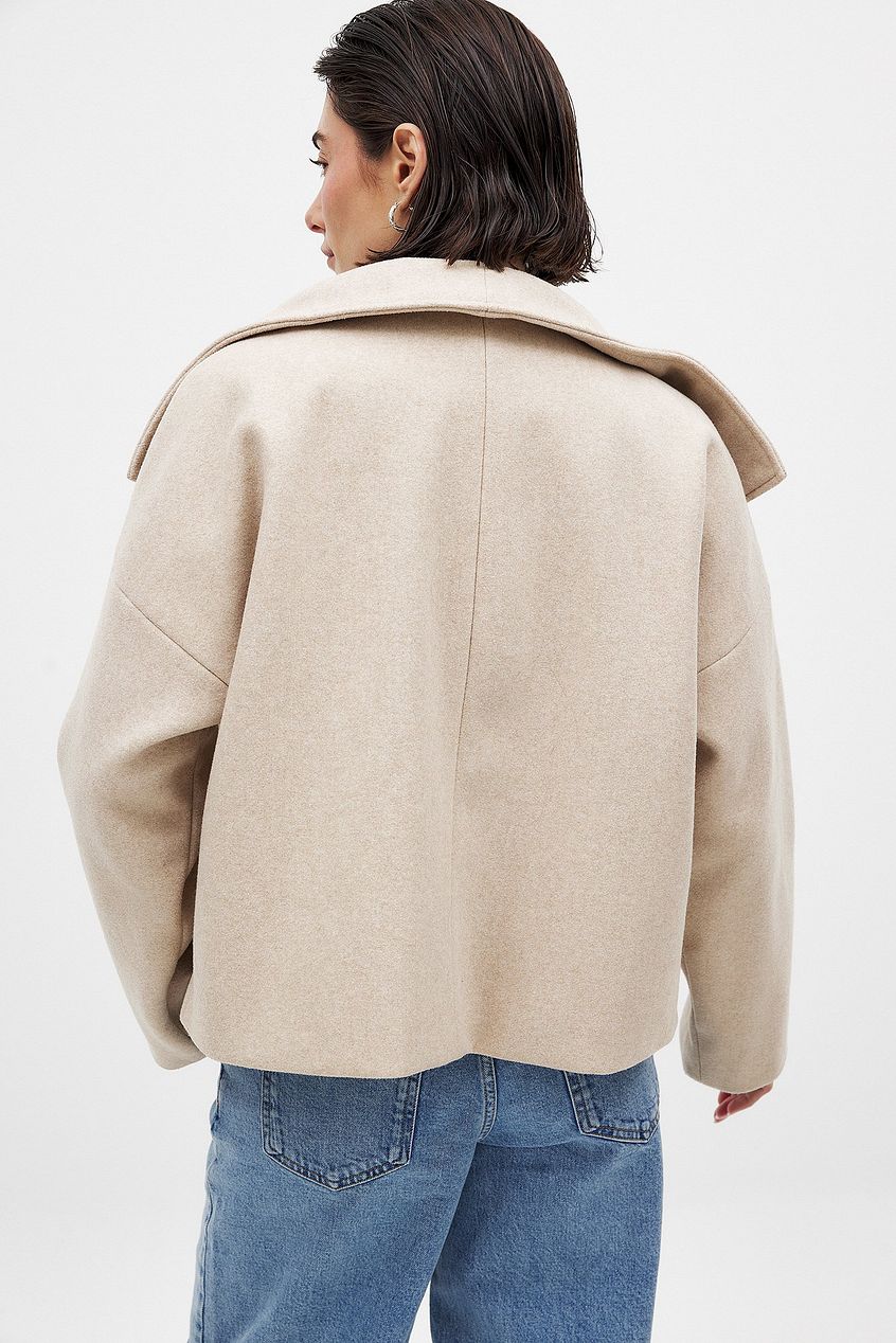 Double-breasted short coat - Edel Essential