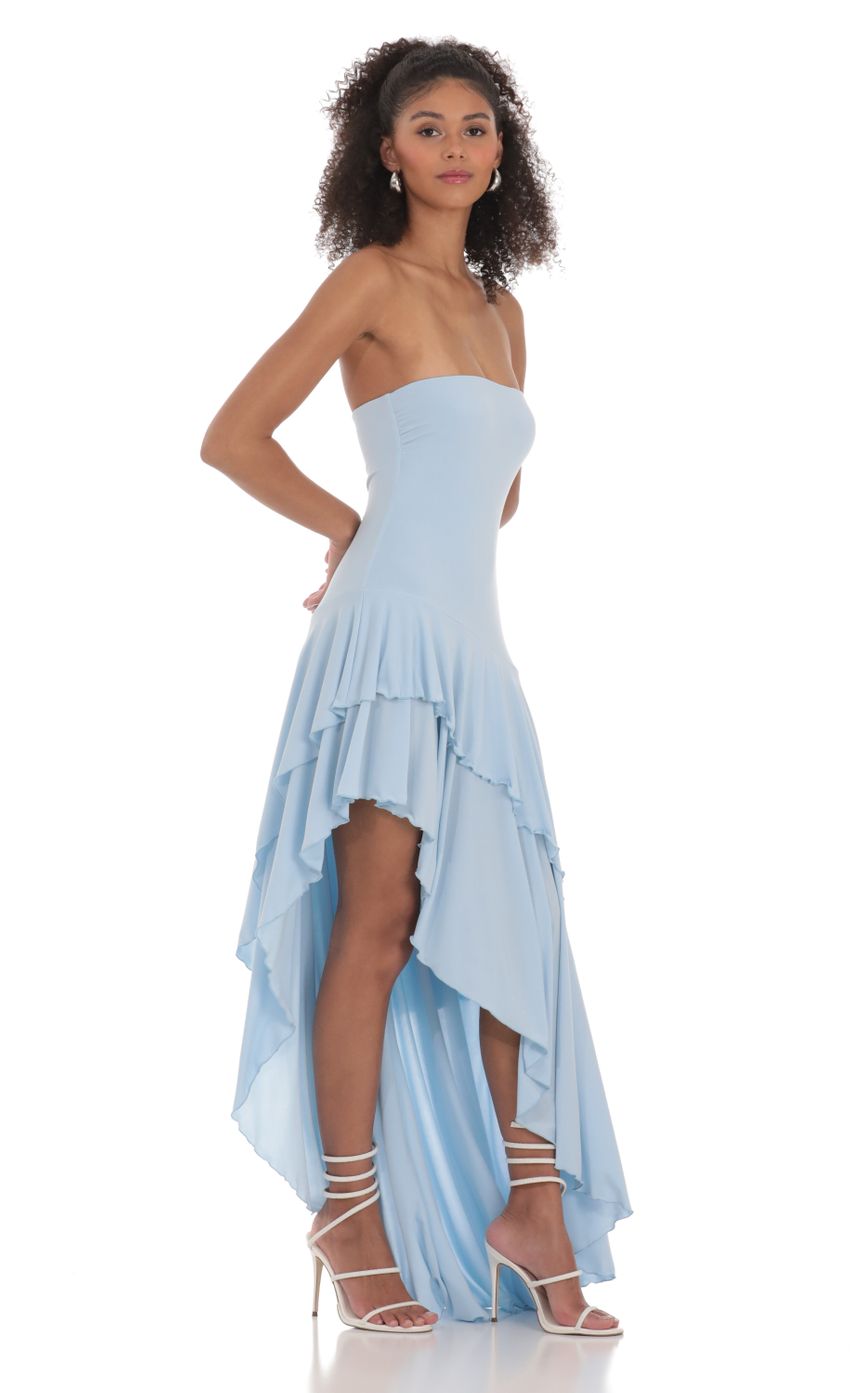 Strapless Ruffle Maxi Dress - Edel Essential