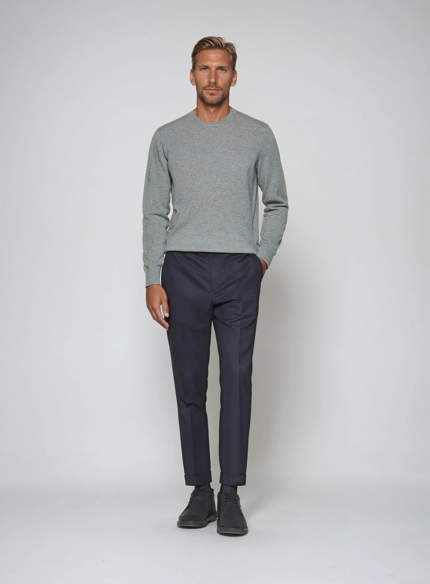 Premium Cashwool Sweater - Grey - Edel Essential