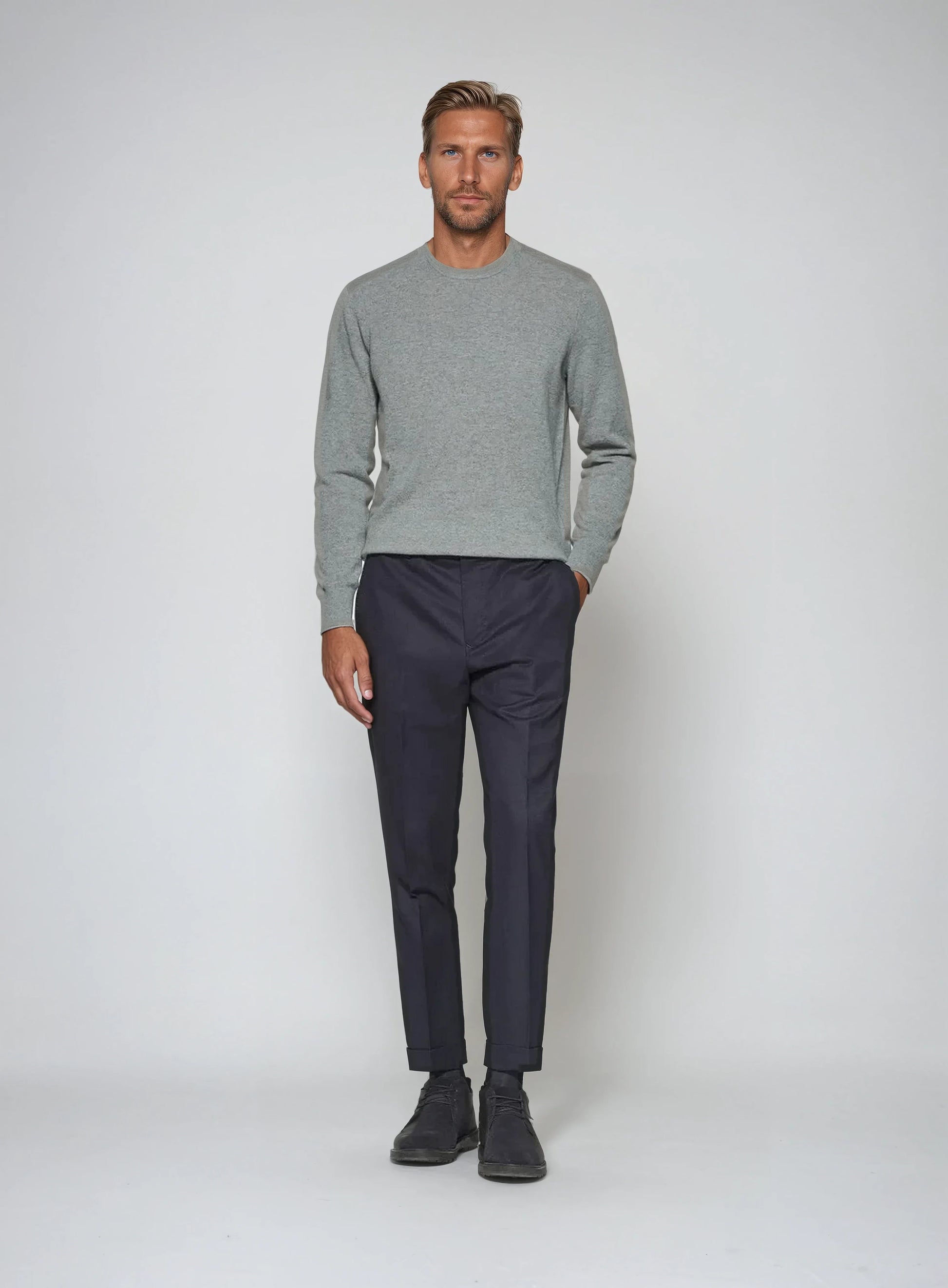 Premium Cashwool Sweater - Grey - Edel Essential