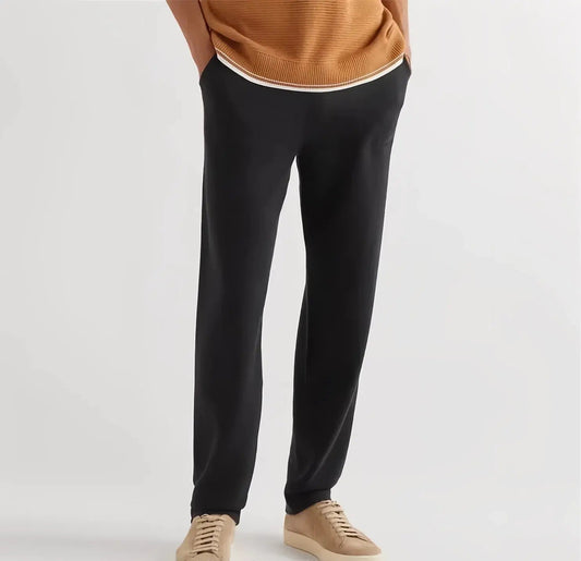 Handcrafted Cashmere Trousers – Navy Blue - Edel Essential