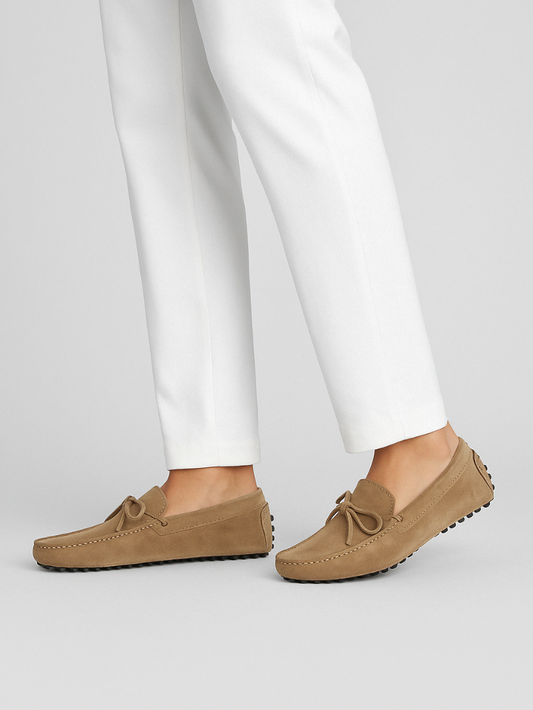 Suede Moccasins - Beige - Edel Essential